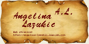 Angelina Lazukić vizit kartica